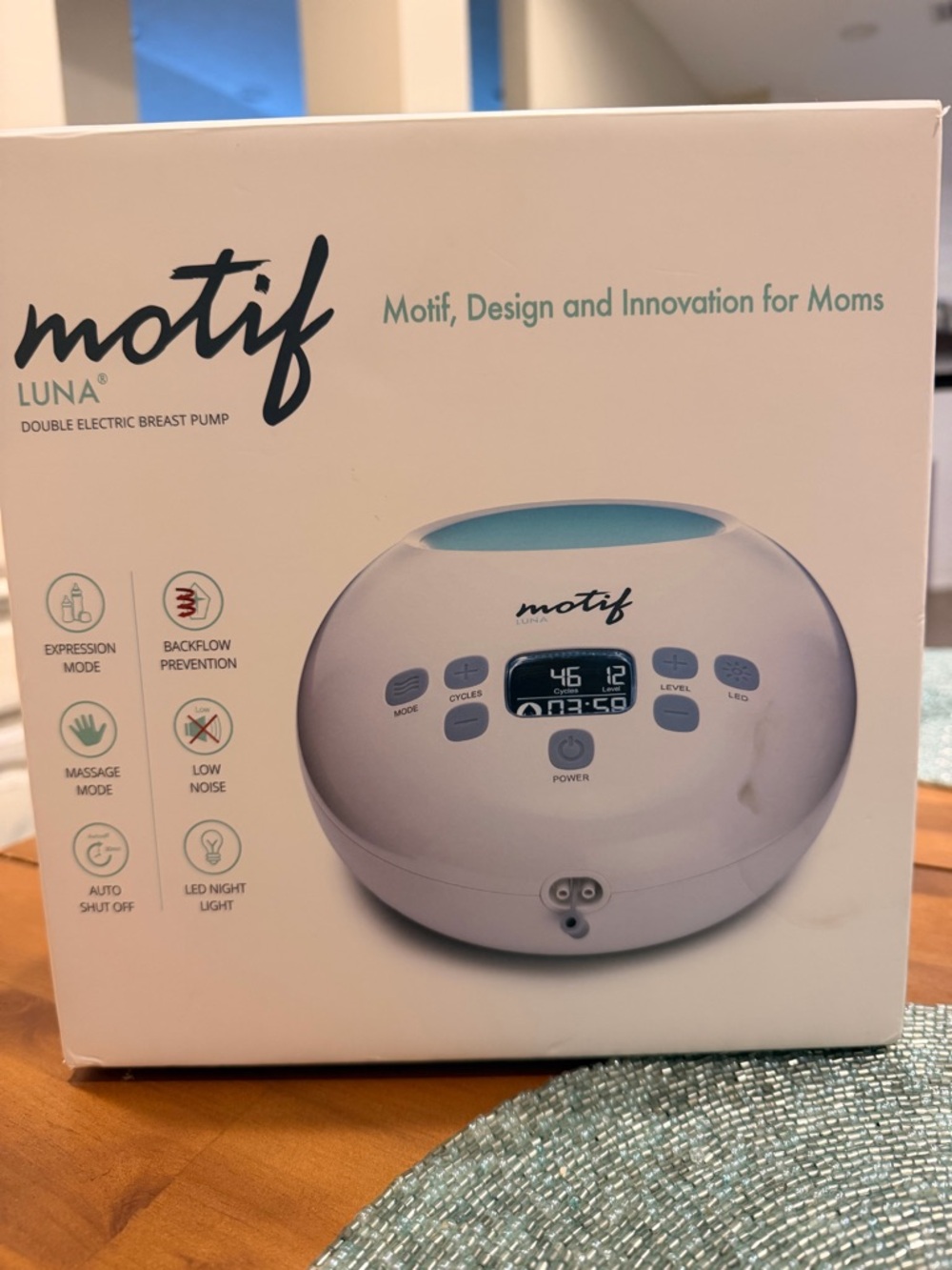 Motif Luna Double Electric Breast Pump - White